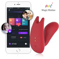 Magic Motion Umi - draagbare app-gestuurde inbrengbare vibrator (rood)