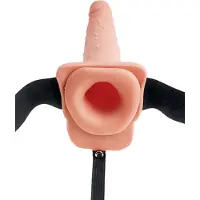 Pipedream Fetish Strap-On 7,5 - opzetbare, spuitende dildo (huidkleur)