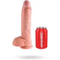 King Cock - King Cock Dildo Met Zuignap 25,5 cm Wit