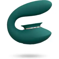 Twitch 3 - Vibrerende en zuigende Vibrator - Groen
