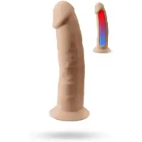 Silexd - Dual Density siliconen Huidskleur dildo - 19.2 cm