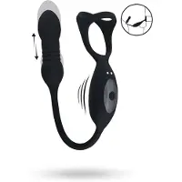 Levelz - Trillende en Stotende Silicone Tri O Cockring met Prostaat Stimulator