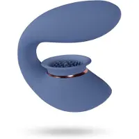Twitch 3 - Vibrerende en zuigende Vibrator - Blauw