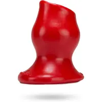 Vuxen - Pighole 4 - Holle Buttplug - Rood - Maat XL
