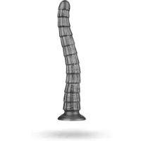 Vuxen - 14,5"King Sized Vibrating Vibrax Slider - Zilver