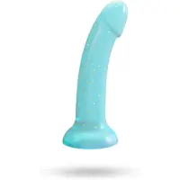 Love to love Dildolls Nightfall - zuignap dildo met sterretjes (turkoois)