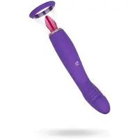 Easytoys - Vibe Collection - Pleasure Pump met G-Spot Vibrator - Vibrators voor Vrouwen - Clitoris Zuiger - Clitorispompen - Sex Toys voor Vrouwen - Vibrators - Seksspeeltjes - Clitoris Stimulator - Paars