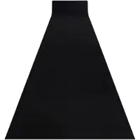Rugsx Vloerbekleding met rubber bekleed RUMBA éénkleurig zwart 100 cm 100x1150 cm