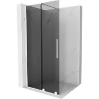 Mexen Velar schuifwand Walk-in douche 100 x 200 , grafiet 8 mm, wit - 871-100-000-43-20