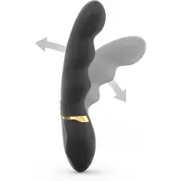 Dorcel Too Much 2.0 - oplaadbare vibrator met 3 motoren - zwart/goud