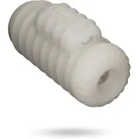 Vuxen - Knights Ring - Vibrerende Dual Purpose Sleeve - Golvend - Wit