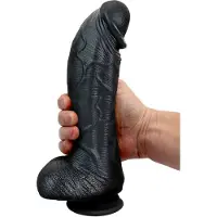 Vuxen Cox Mega Dildo Nr. 6 - 28 x 7,4 cm - Zwart