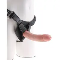 Pipedream - King Cock Strap-On Harnas met Dildo 20 cm Wit