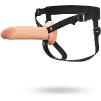 Fantasy X-Tensions - Fantasy X-Tensions - Strap-on met Holle Dildo - 20 cm - Lichte Huidskleur
