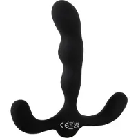 ANOS Flexibele Prostaat Stimulatie met 3 Motors Vibrator Zwart