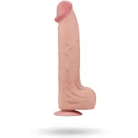 Lovetoy - Dildo Met Sliding Skin Technologie - 36 x 6.6 cm - Lichte Huidskleur