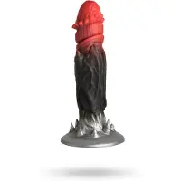 XR Brands Dantelle Toys count cockula - siliconen dildo - rood/zwart