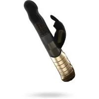 Marc Dorcel Baby Rabbit 2.0 - clitorisstimulator met arm (zwart-goud)