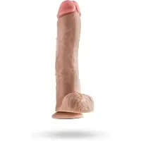 Blush Dr. Skin - realistische dildo met ballen (naturel)