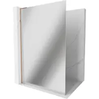 Mexen Kioto L Douchewand Walk-in 90 x 200 , spiegel, roze goud - 800-090-103-60-50