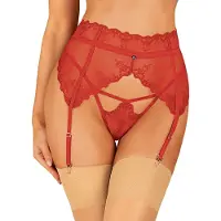 Obsessive - Lonesia Garter Belt Red S/M