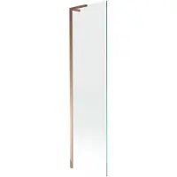 Mexen Next L badwand 1-vleugelig 50 x 150 , transparant, roze goud - 895-050-000-03-00-60