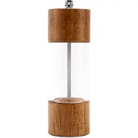 MaxPower Pepermolen, transparante pepermolen, zoutmalen, keramische kern, multifunctionele kruidenfles, Cruet 6 Inch