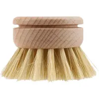 Torribaly Afwasborstel, Afwasborstel, 6 stuks Vervangende borstelkoppen Houten schoonmaakschaal Navulbaar Keuken Beuken