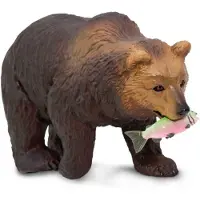 Safari Ltd. Grizzly Bear beeldje - gedetailleerd plastic modelfiguur van 10,5 cm - leuk educatief speelspeelgoed voor jongens, meisjes en kinderen va