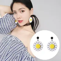 MaxPower Mode Acryl große Gänseblümchen baumeln Ohrringe Piercing Ohr Anhänger Frauen Party Dekor