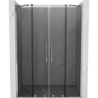 Mexen Velar Duo schuifdouchedeur 140 , grafiet, chroom - 871-140-000-42-01