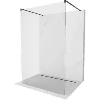 Mexen Kioto vrijstaande douchewand 180 x 200 , transparant 8 mm, zwart - 800-180-002-70-00