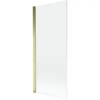 Mexen Mist badwand 1-vleugelig 80 x 150 , transparant, goud - 8A9-080-001-50-00