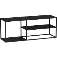 Helloshop26 Salontafel - - Bijzettafel - Zwart staal - 120x50x50 cm - Industrieel stijl