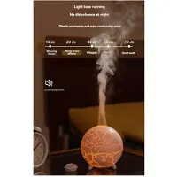 Jojomino Ultrasone Planet Luchtbevochtiger 200ML USB 7 Kleuren Vlam Aromatherapie Diffuser Kleurrijke Crack A