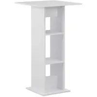 Helloshop26 Hoge tafel voor staand gebruik bar bistro wit 110 cm 0902058