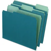 Pendaflex Earthwise door 04302 Gerecyclede bestandsmappen 1/3 TOP TAB Letter Blauw (Box of 100)