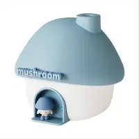 Melitt Watertankbevochtiger met een capaciteit van 300 ml voor thuis, blauw