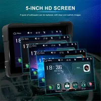 Torribaly 5 inch motorfiets draadloze CarPlay Android Auto draagbare smart speler waterdicht display DVR, zonder camera
