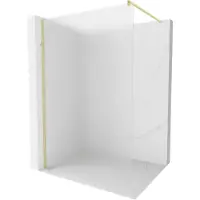 Mexen Kioto douchewand Walk-in 80 x 200 , rijm 8 mm, goud geborsteld - 800-080-101-55-30