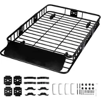 DUOKU Dakkoffer--Dakkoffer 64x39x6 po met Uitbreiding-Hoogte 200 lb-Universale Dakkoffer voor SUV's en Vrachtwagens