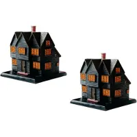 Typecat Salems Witch House Wierookbrander Massachusetts voor Halloween Kerstvakantie Ornamentbrander 2 stuks