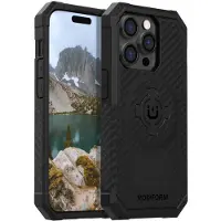 Rokform - iPhone 14 Pro-hoesje Robuuste serie Dubbele magneet + MagSafe-compatibele iPhone-hoes met RokLock Twist Lock Magnetisch beschermend Apple G