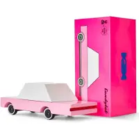 Candylab Toys Candycar World: PINK SEDAN (F236) 8,9x4,1x3cm, wooden diecast, magnetic, in giftbox, 3+