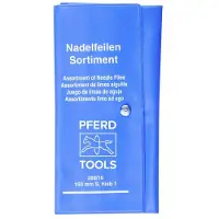 PFERD TOOLS 12704084 PAARD TOOLS precisie naaldvijl set 12-delig In roltas 160 mm Zwitserse kap 2, medium-fijn Lengte 160 mm 1 set(s)
