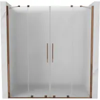 Mexen Velar Duo schuifdeur 180 , matglas, roze goud - 871-180-000-32-60