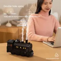 Typecat Treinbevochtigers Aromatherapie Koele Mist Diffuser Lucht Olie Retro Diffusers met Afstandsbediening UK Stekker