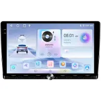 Tlily Voor Android 15 Autoradio 9 Inch 2DIN Multimediaspeler 2G+64G Draadloos Carplay Android Auto Stereo FM GPS WiFi