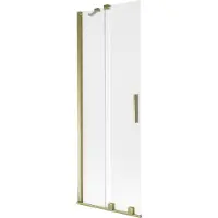 Mexen Velar badwand 2-delige schuifdeur 70 x 150 cm, mat, goud - 896-070-000-31-50