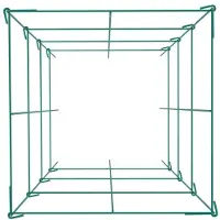 DUOKU Tomatenduiven - - VV-KZDFQJ14.6X39LS6Z - PVC gecoat staal - 6 stuk - Groen